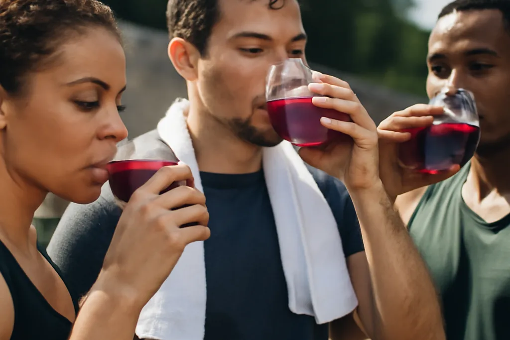 Cardiologue du sport en consultation, expliquant un protocole nutritionnel à un athlète