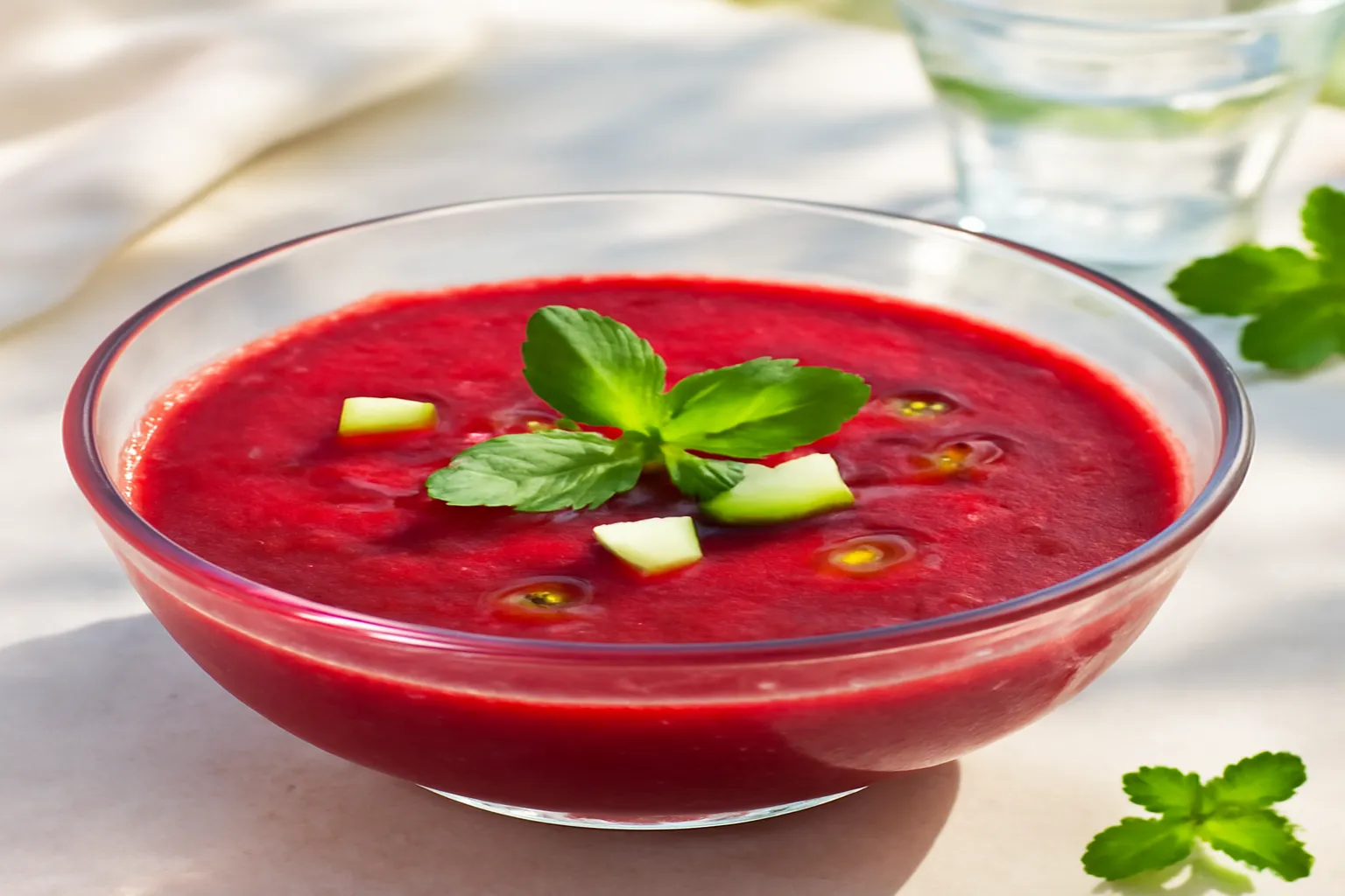 Gaspacho de betterave rouge : la recette estivale qui surprend