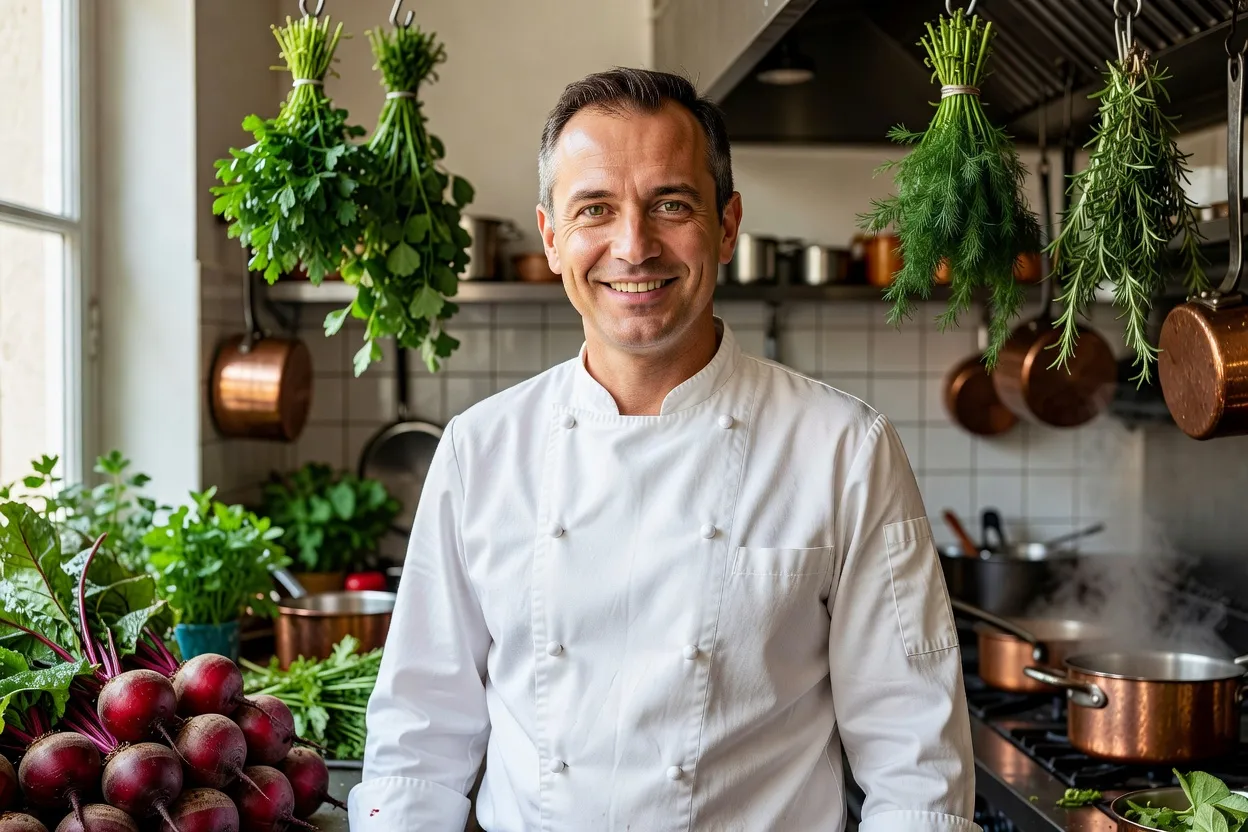 Rencontre avec un chef parisien qui sublime la betterave rouge slave